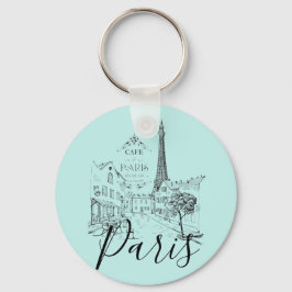 Cafe Paris-sleutelhanger Sleutelhanger