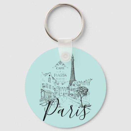 Cafe Paris-sleutelhanger Sleutelhanger (Voorkant)