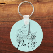Cafe Paris-sleutelhanger Sleutelhanger (Voorkant)