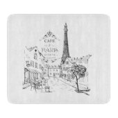 Cafe Paris Snijplank (Voorkant)