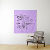 Cafe Paris Tapestry Wandkleed (In Situ (horizontaal))