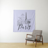 Cafe Paris   Tapijt Wandkleed (In situ)
