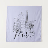 Cafe Paris   Tapijt Wandkleed (Voorkant)