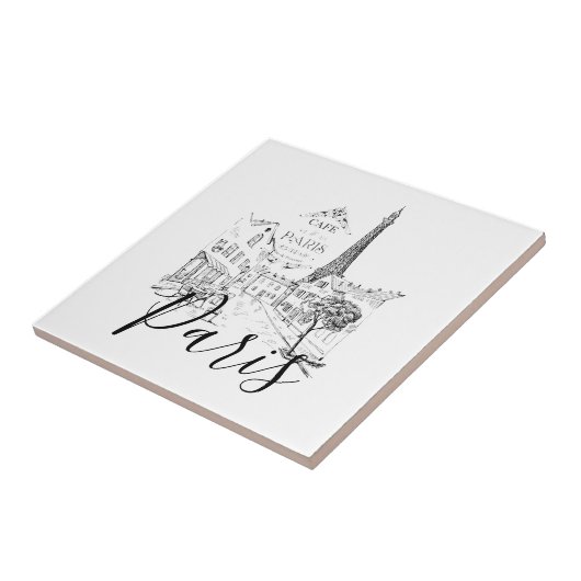 Cafe Paris Tegeltje (Zijkant)