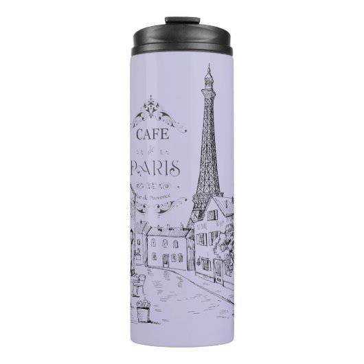 Cafe Paris Thermal Tumbler Thermosbeker (Voorkant)