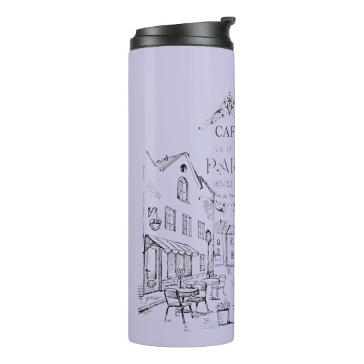 Cafe Paris Thermal Tumbler Thermosbeker (Gedraaid links)