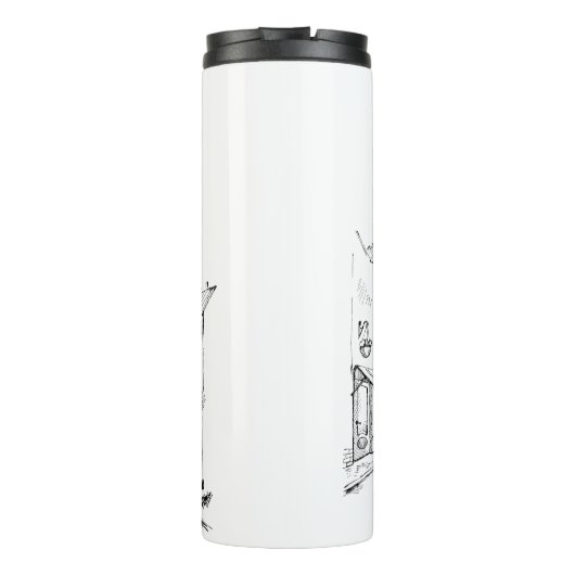 Cafe Paris Thermosbeker (Achterkant)