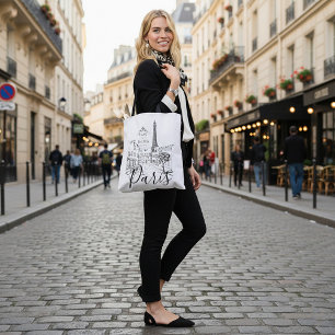 Cafe Paris Tote Bag