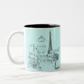 Cafe Paris Tweekleurige Koffiemok (Links)