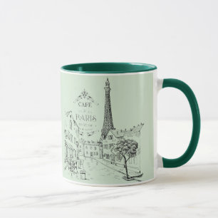 Cafe Paris Tweekleurige koffiemok Mok