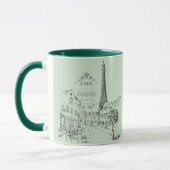 Cafe Paris Tweekleurige koffiemok Mok (Links)