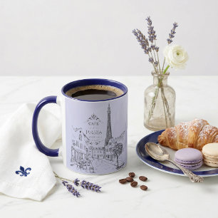 Cafe Paris Tweekleurige koffiemok Mok