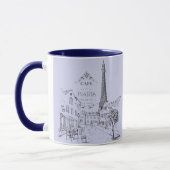Cafe Paris Two-Tone Coffee Mok (Links)