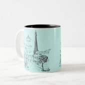 Cafe Paris Two-Tone Coffee Mok (Voorkant links)