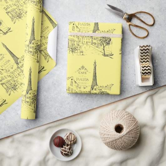 Cafe Paris — Verpakkingspapier Cadeaupapier (Crafts)