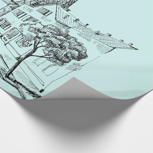 Cafe Paris — Verpakkingspapier Cadeaupapier (Hoek)