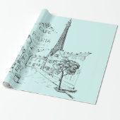 Cafe Paris — Verpakkingspapier Cadeaupapier (Uitgerold)