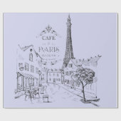 Cafe Paris — Verpakkingspapier Cadeaupapier (Vlak)