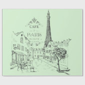 Cafe Paris — Verpakkingspapier Cadeaupapier (Vlak)