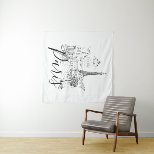 Cafe Paris Wandkleed (In Situ (horizontaal))