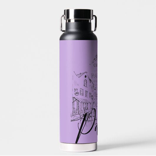 Cafe Paris Waterfles (Voorkant)