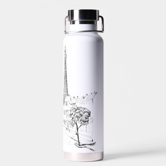 Cafe Paris Waterfles (Achterkant)