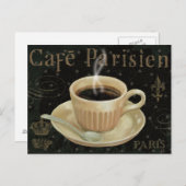 Cafe Parisien Briefkaart (Voorkant / Achterkant)