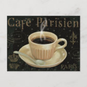 Cafe Parisien Briefkaart (Voorkant)