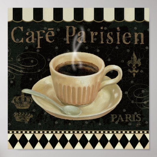 Cafe Parisien Poster (Voorkant)