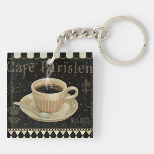 Cafe Parisien Sleutelhanger (Achterkant)