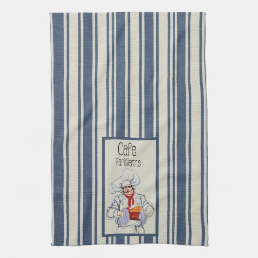 Cafe Parisienne Fat French Chef  French Theedoek (Verticaal)