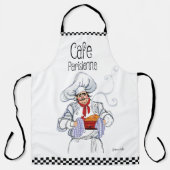 Cafe Parisienne Fat French Chef Gourmet Schort (Voorkant)