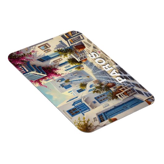 Cafe Paros Griekenland Eilanden Reizen Magneet (Rechterzijde)