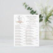 Café Patisserie Bakkerij Zakelijk Afhalen Menu (Staand voorkant)