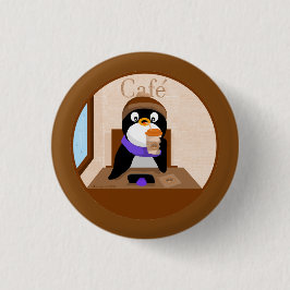 Cafe Penguin Ronde Button 3,2 Cm