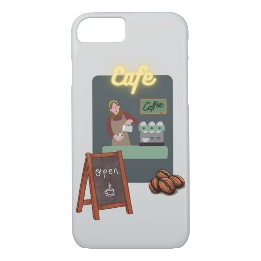 Cafe phone case (Achterkant)