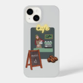 Cafe phone case iPhone hoesje (Achterkant)