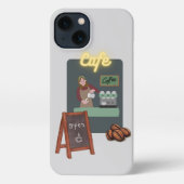 Cafe phone case iPhone hoesje (Achterkant)