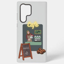 Cafe phone case samsung galaxy hoesje