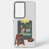 Cafe phone case samsung galaxy hoesje (Achterkant)