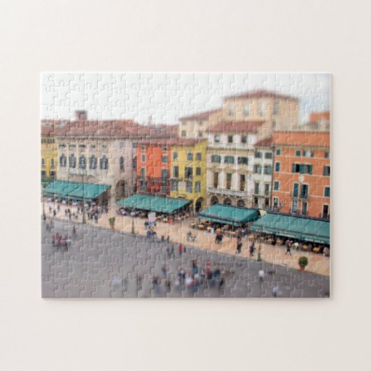 Cafe Piazza Bra - Verona, Italië - Puzzle Legpuzzel (Horizontaal)