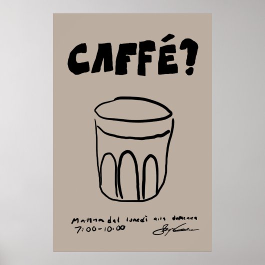 Café Poster (Voorkant)
