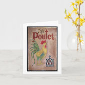 Cafe Poulet Kaart (Gele Bloem)