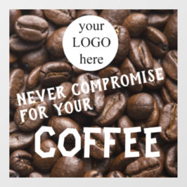 Cafe Promotional Quote Raamsticker