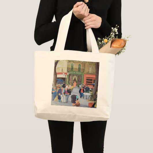 Cafe Provence Grote Tote Bag (Voorkant (product))
