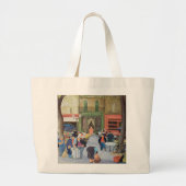 Cafe Provence Grote Tote Bag (Voorkant)