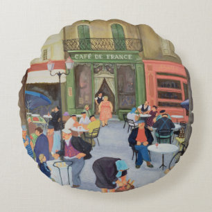 Cafe Provence Rond Kussen