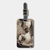 Cafe Pug Bagagelabel (Voorkant verticaal)