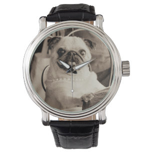 Cafe Pug Horloge