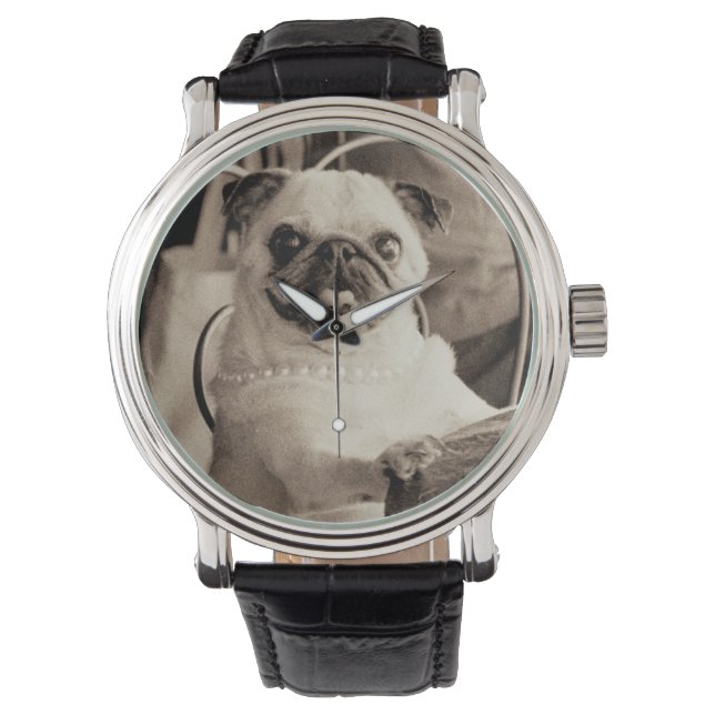 Cafe Pug Horloge (Voorkant)